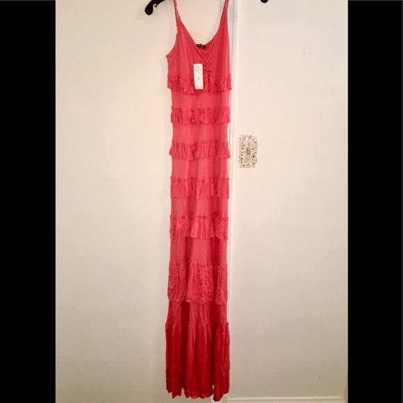 NWT Banana Republic ruffled maxi dress. - Picture 2 of 3